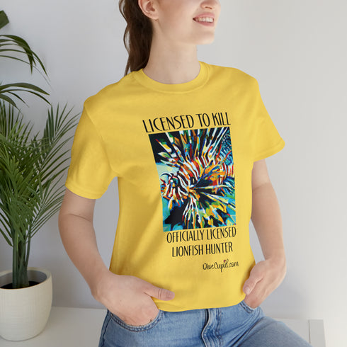 Licensed Lionfish Hunter Fitted T-shirt